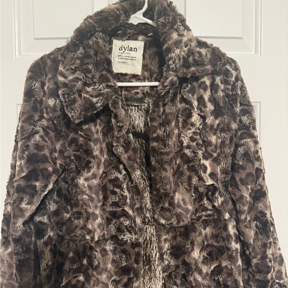 Dylan Chocolate Faux Fur Coat - Picture 6 of 9